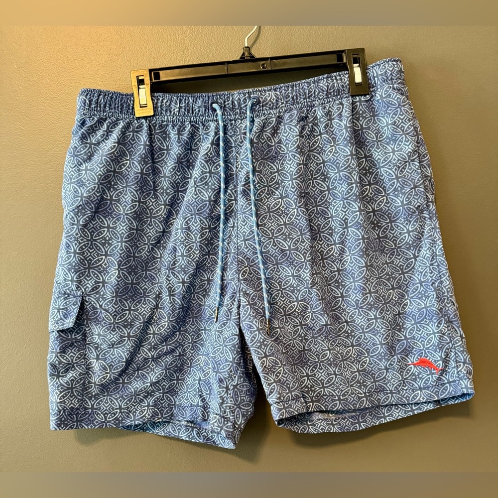 Tommy Bahama Blue Print Men’s Swim Trunks Size Large. Nordstrom